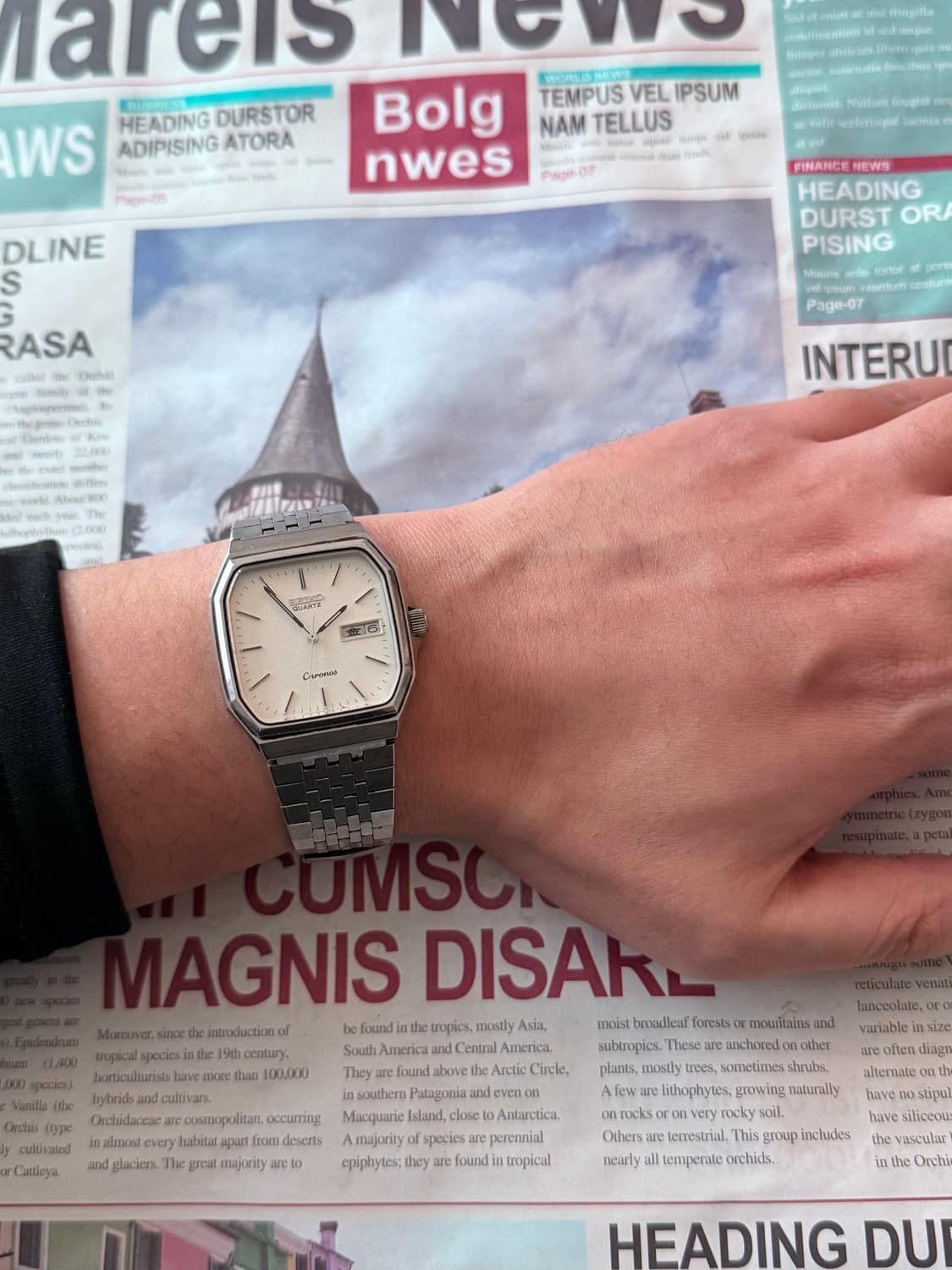 세이코 Seiko Chronos 스퀘어 데이데이트 상품이미지4