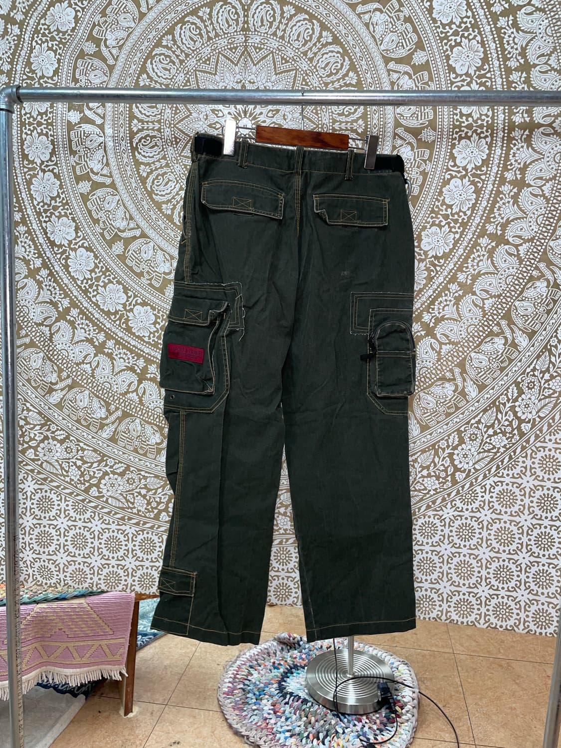 Sports k-i jeans 빈티지 포켓 디테일 카고팬츠  상품이미지4