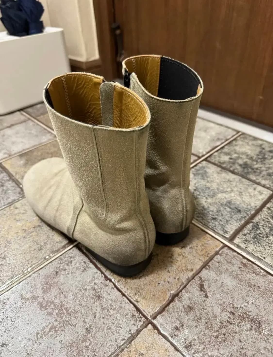 폴리테루 라운드 부츠 베이지 상품이미지2