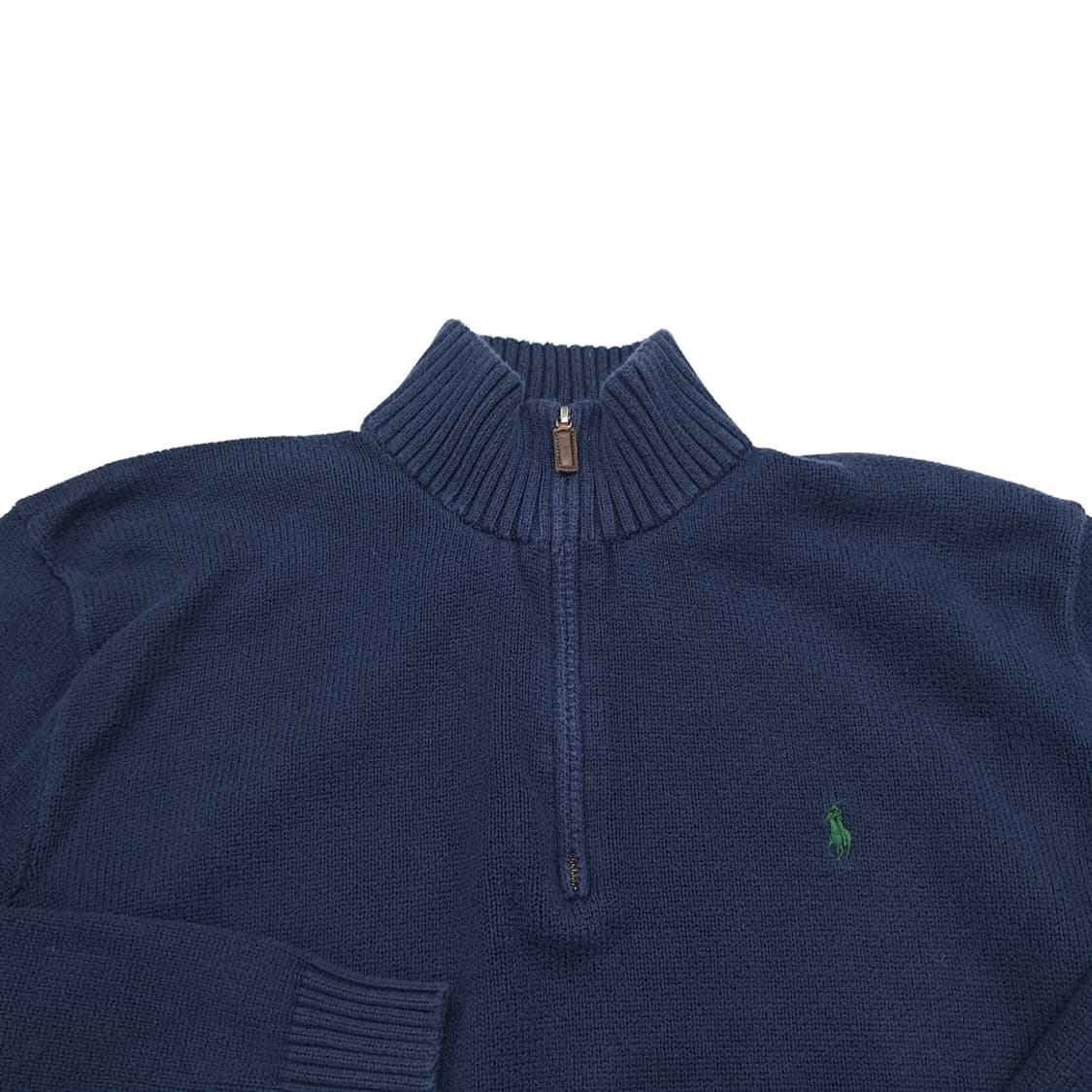 CN837 XL 폴로 랄프로렌 네이비 하프집업 긴팔 니트 스웨터 상품이미지3