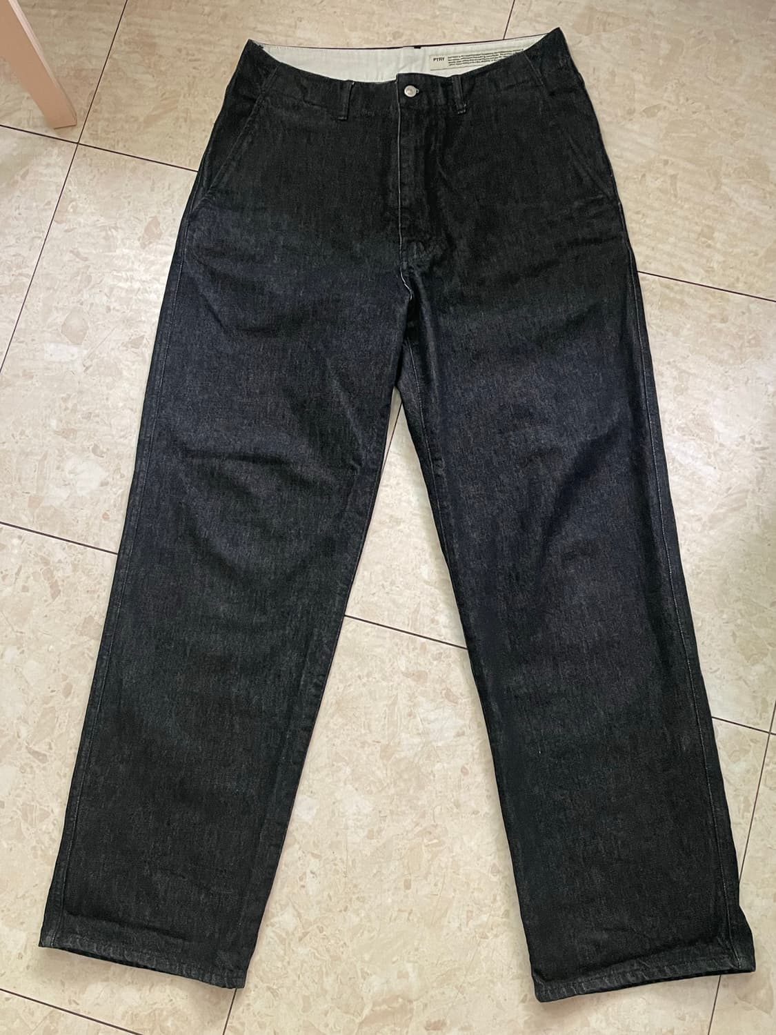 포터리 원워시드 와이드 데님 (블랙 2) 상품이미지1