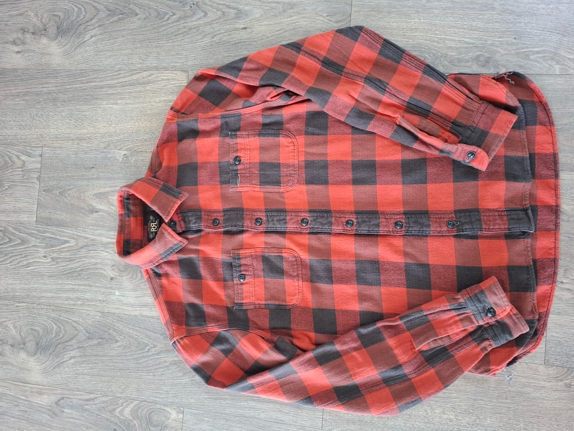 S RRL 버팔로 체크 워크 셔츠 남방 상품이미지1