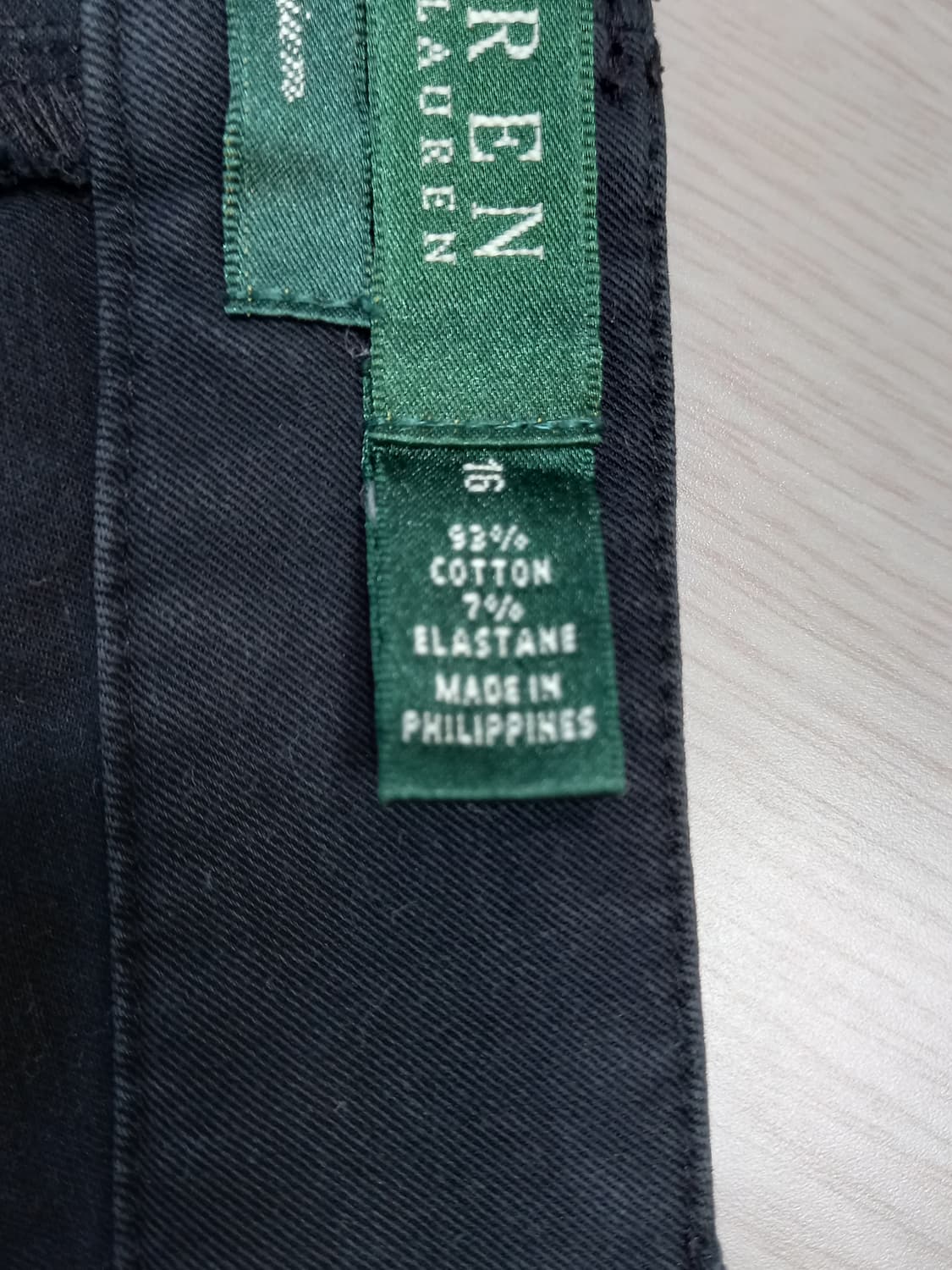 38 RALPH LAUREN 봄여름용 스판 슬림일자 치노 블랙38-160 상품이미지8