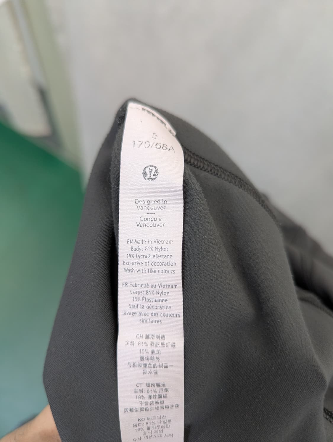 룰루레몬 블랙 캡 레깅스 요가 운동복 상품이미지4