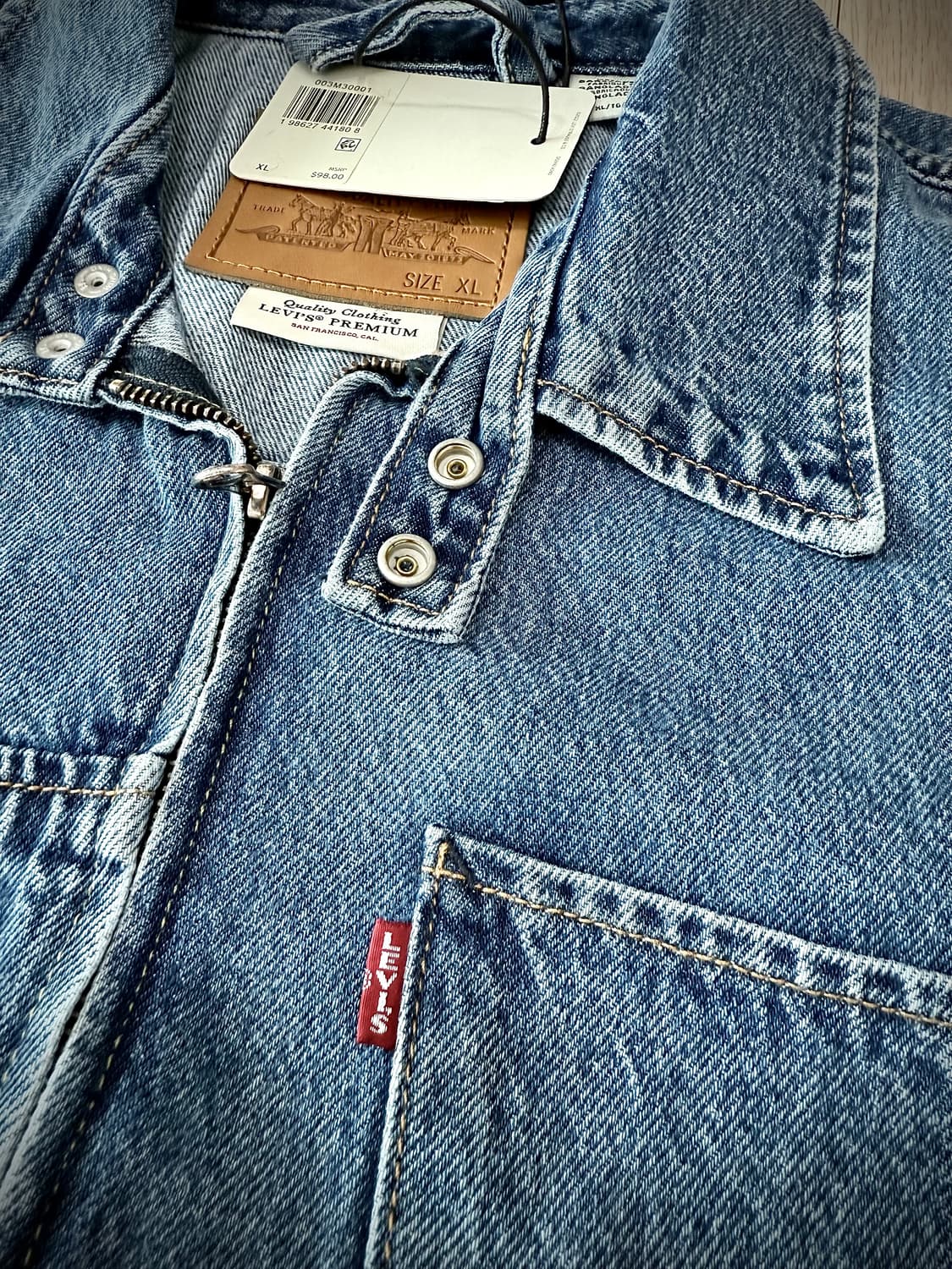 리바이스 Twisted Trucker Jacket XL (데님)새상품 상품이미지6