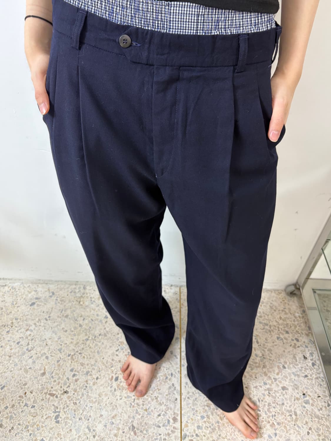 90‘s BURBERRY 투턱 슬랙스 상품이미지4