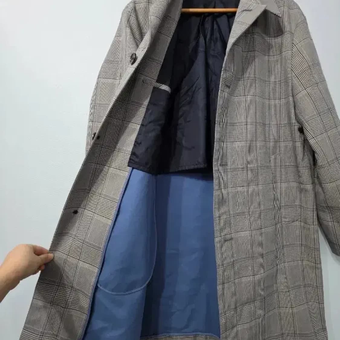 솔리드옴므 체크 맥코트 48사이즈 (100) 상품이미지4