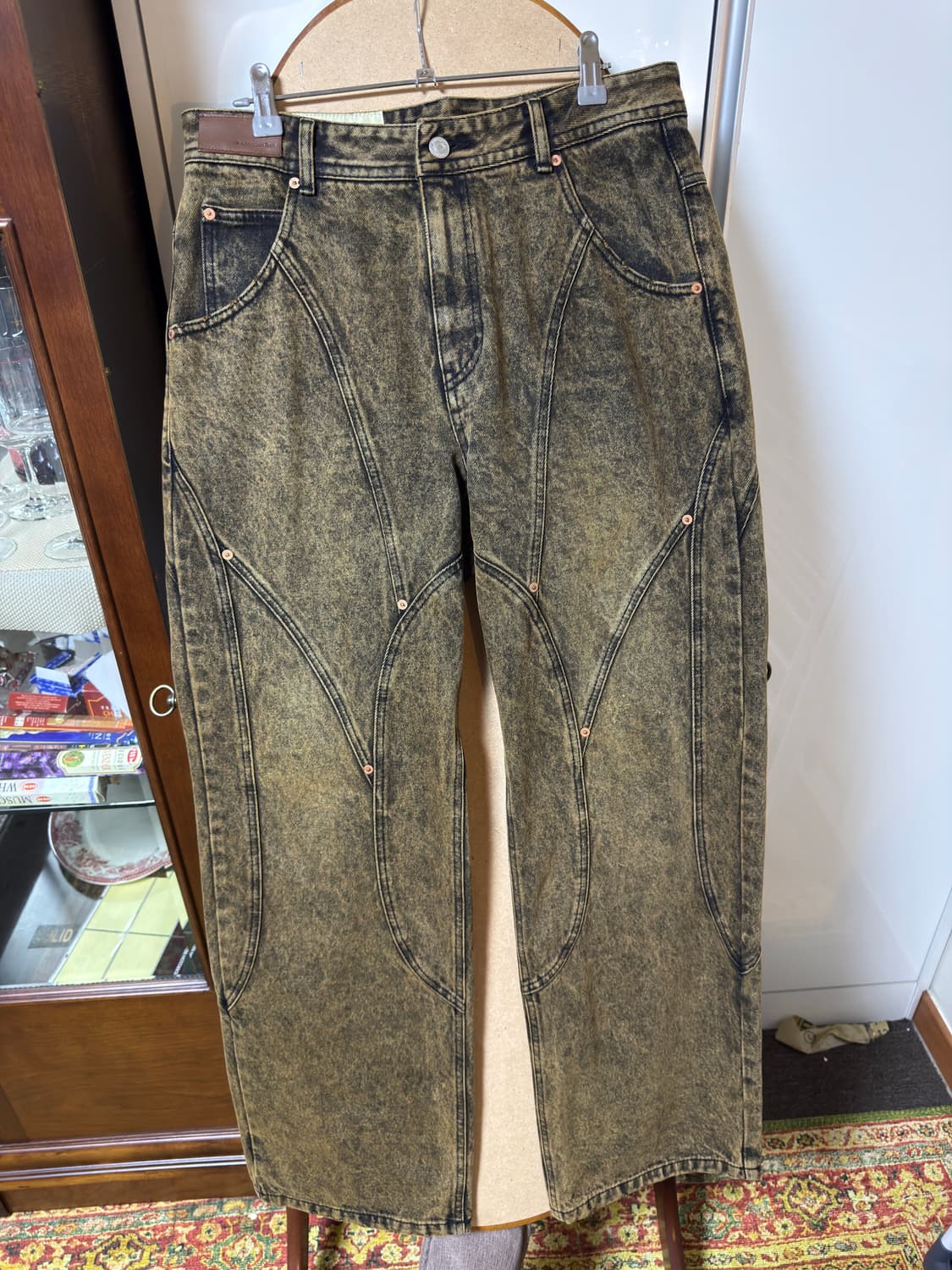 앤더슨벨 브릭 커브 패널 와이드 진 29 상품이미지1