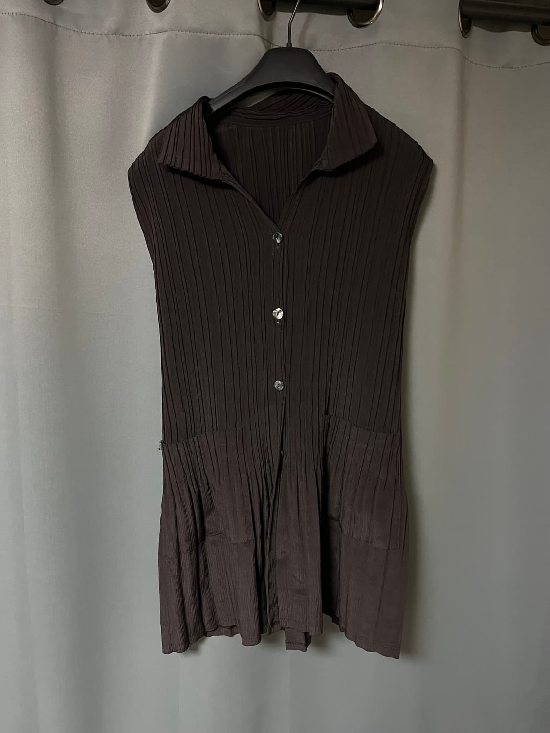 이세이미야케st 플리츠 민소매 원피스 상품이미지1