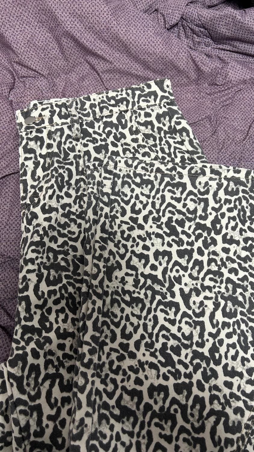 레오파드 와이드 팬츠 (3XL) 상품이미지4