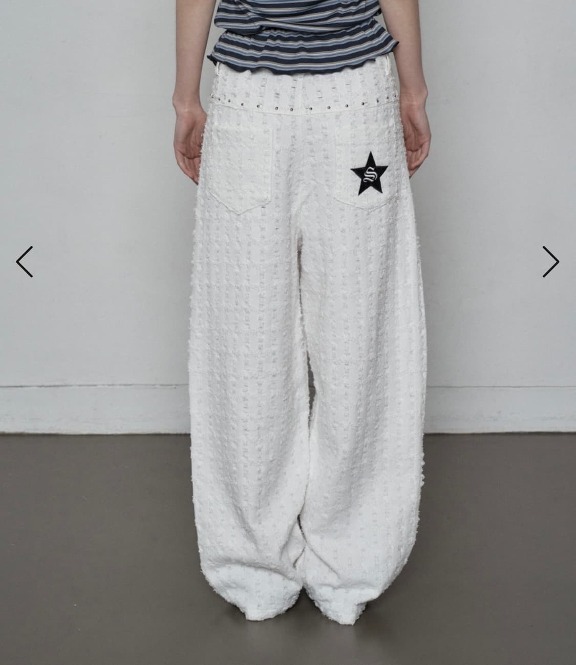 셋업이엑스이 Destroyed pants 상품이미지4