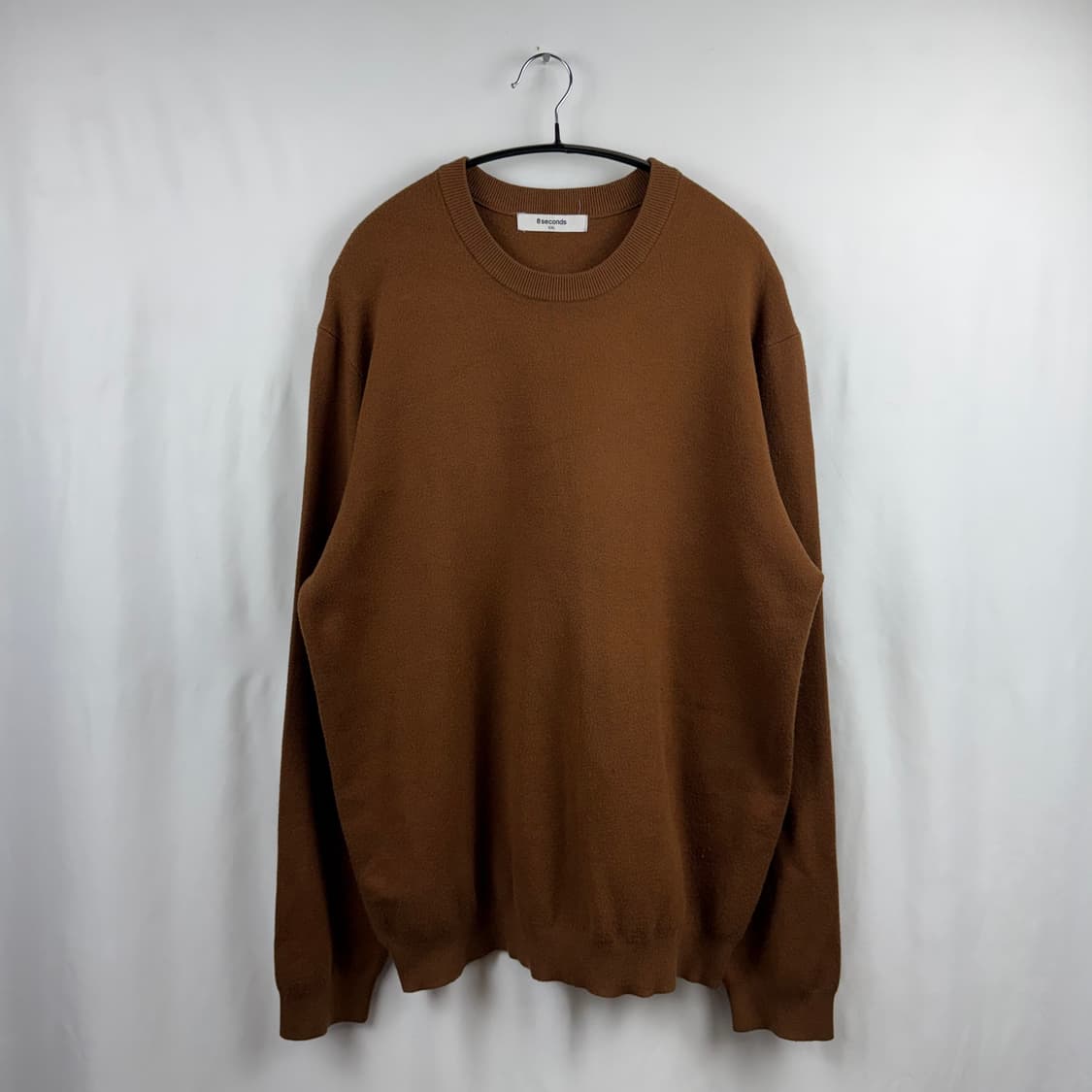 (2XL) 에잇세컨즈 라운드 니트 브라운 상품이미지2
