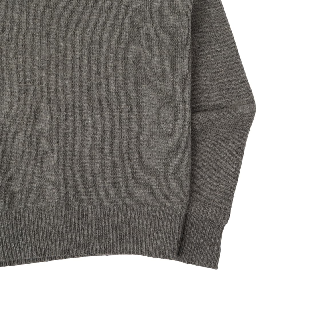 폴로 랄프로렌 그레이 울 쿼터집 숄카라 니트 상품이미지4