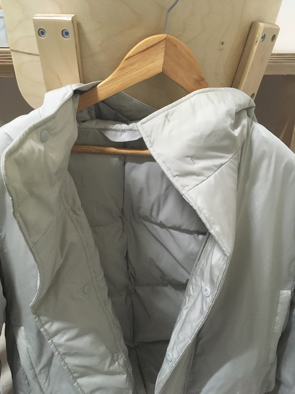 유니클로 퍼프테크 파카 라이트그레이 m 상품이미지7