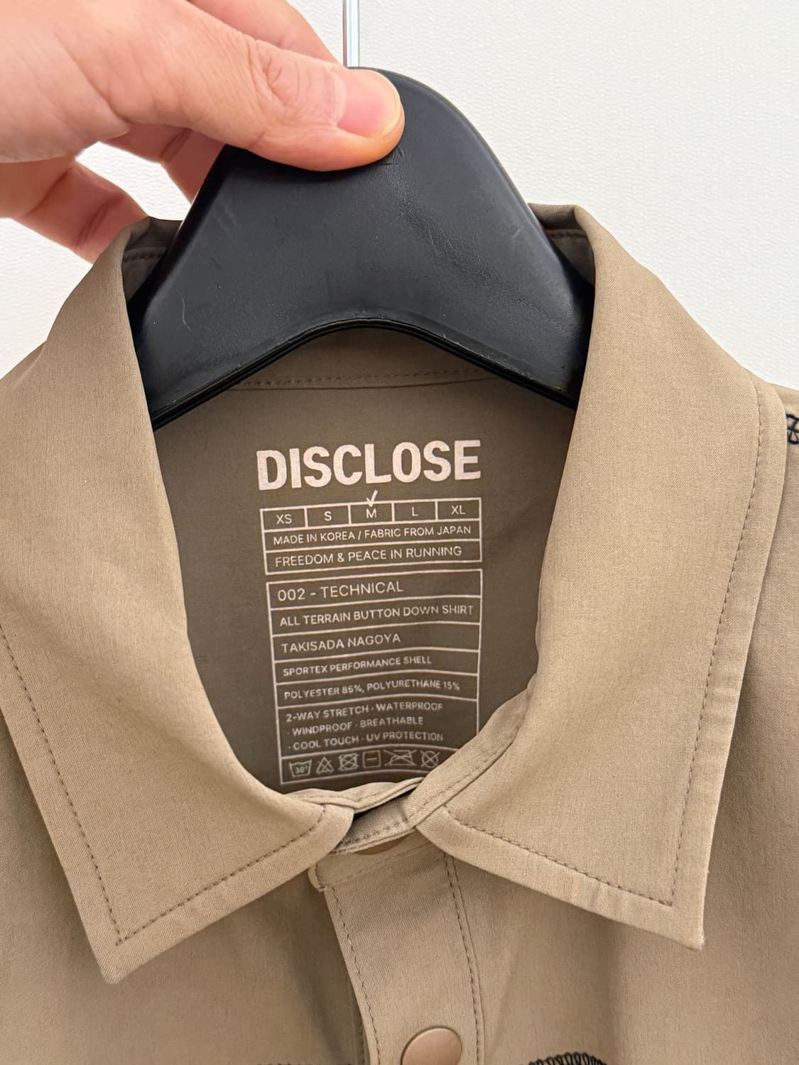 디스클로즈 러닝 셔츠(M) 상품이미지4