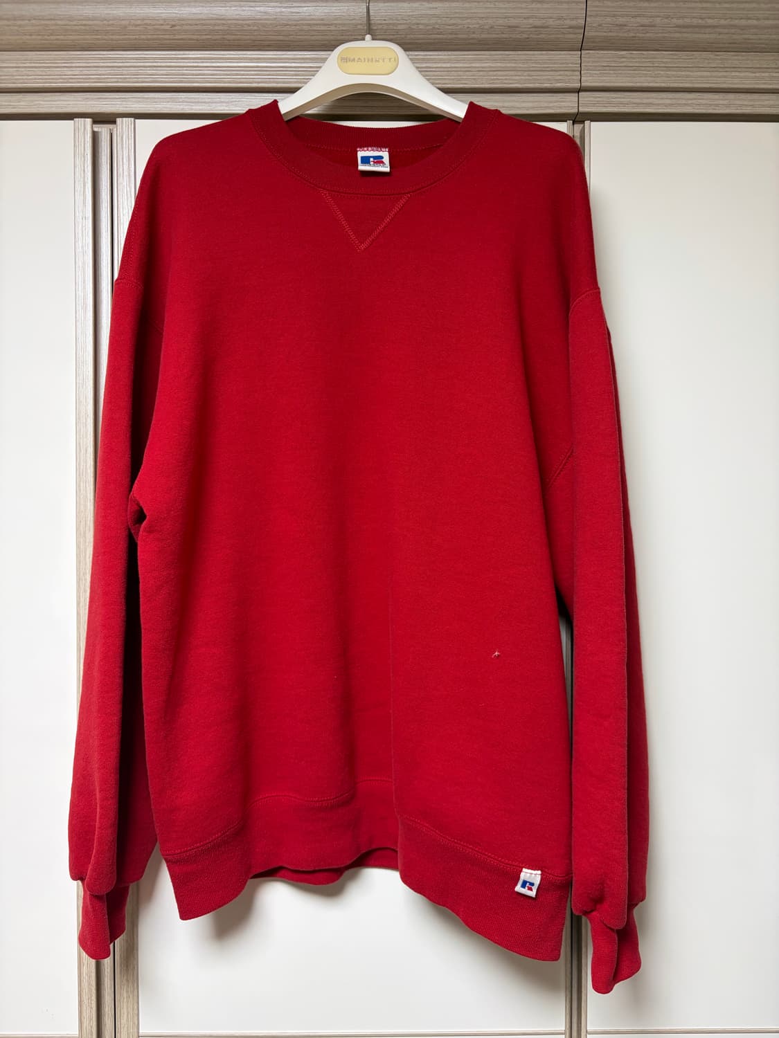 [L] 빈티지 90s usa russell 러셀 스웻셔츠 레드 상품이미지1
