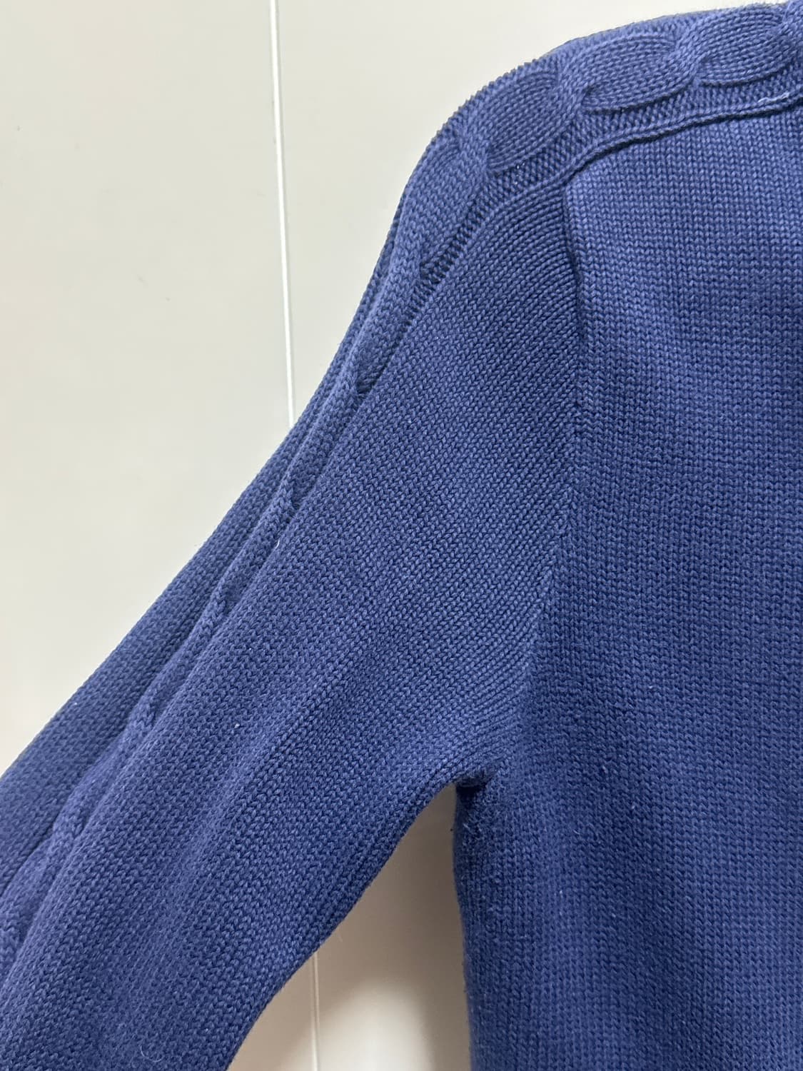 폴로랄프로렌 네이비 니트 집업 상품이미지3