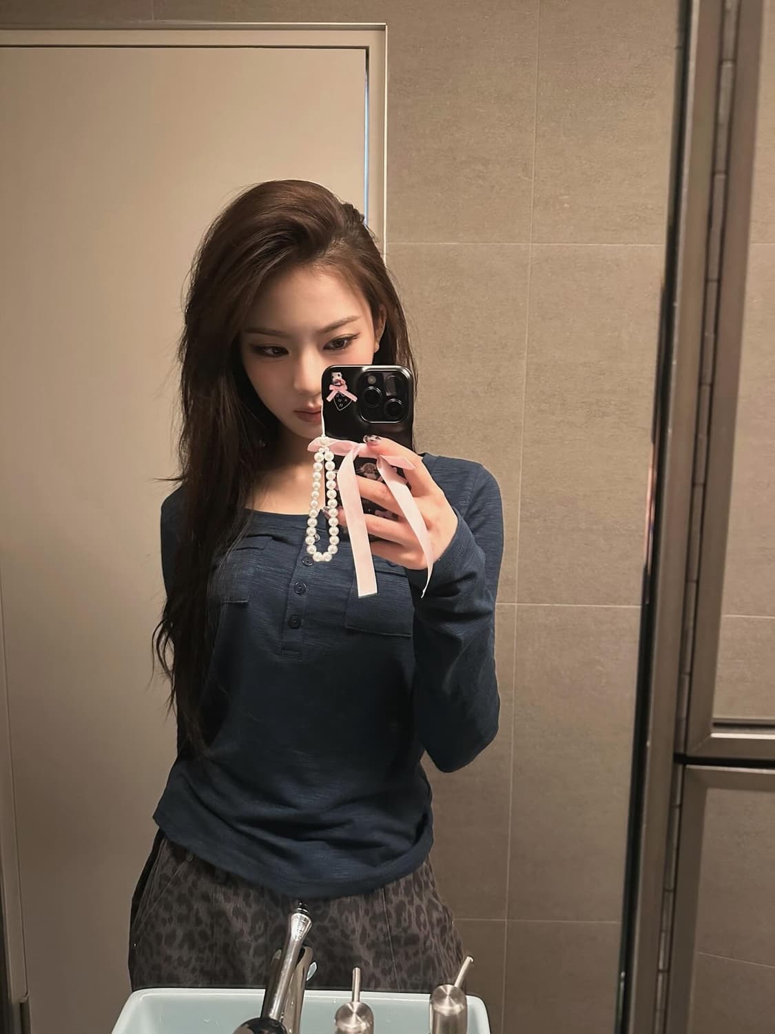 애즈온 ATLANTA POCKET TEE / BLUE-GREEN 상품이미지1