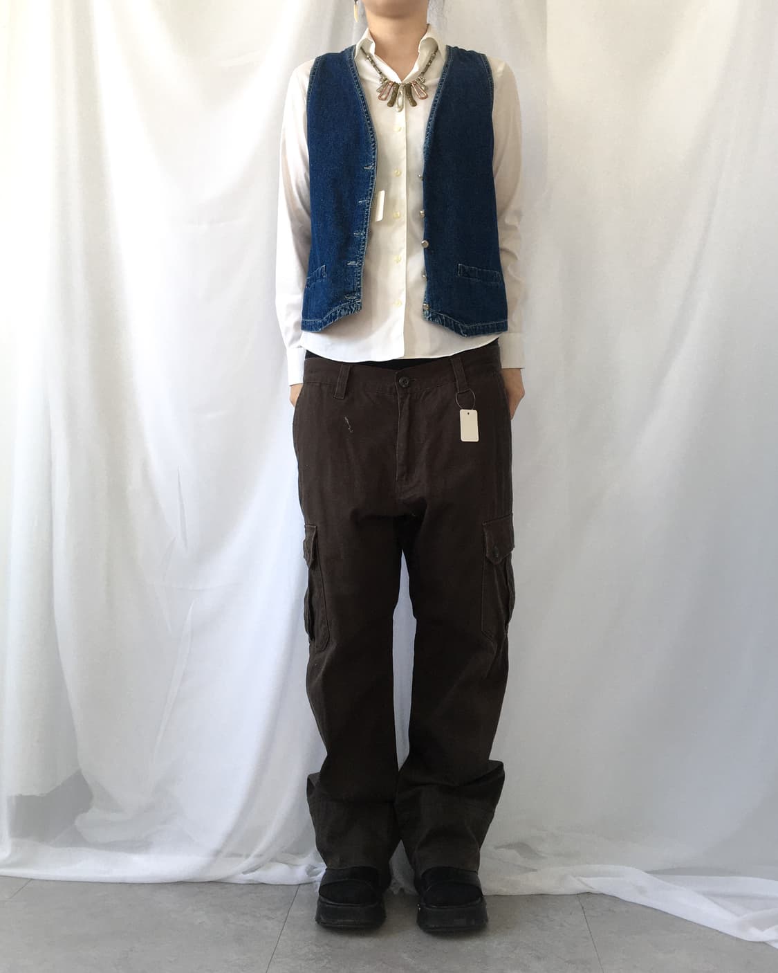 Denim vest 상품이미지3