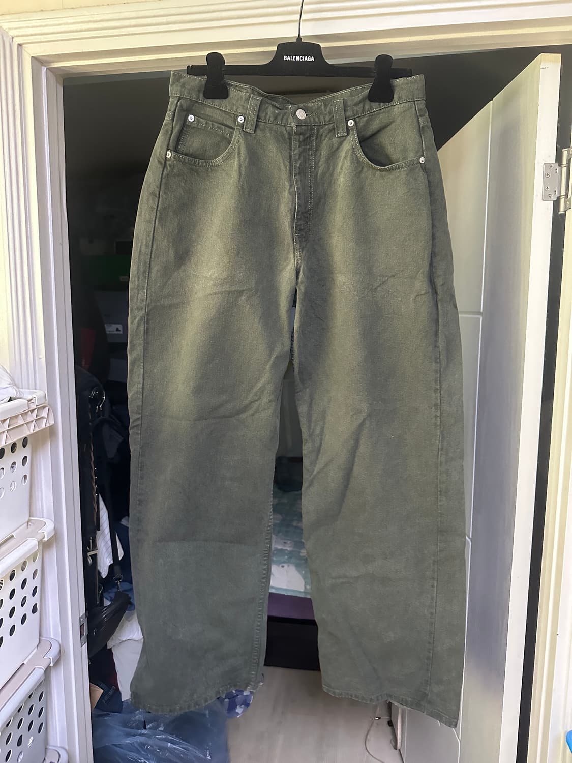 [34X32] 90s 빈티지 리바이스 L2 배기 데님 팬츠 상품이미지1