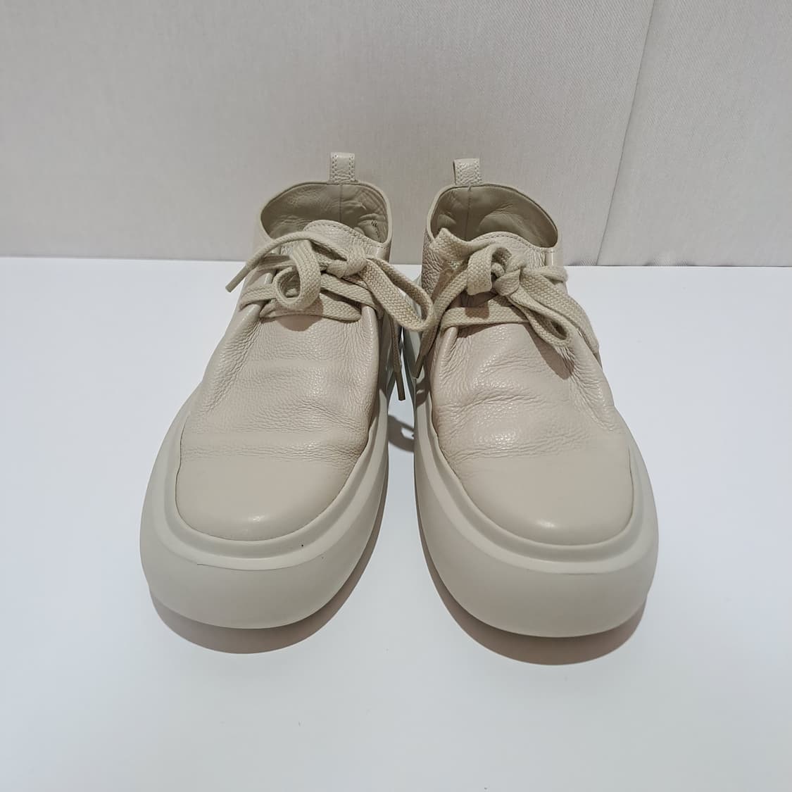 (택포) 솔리드옴므 플랫폼 더비 슈즈 베이지 43 B525 상품이미지3