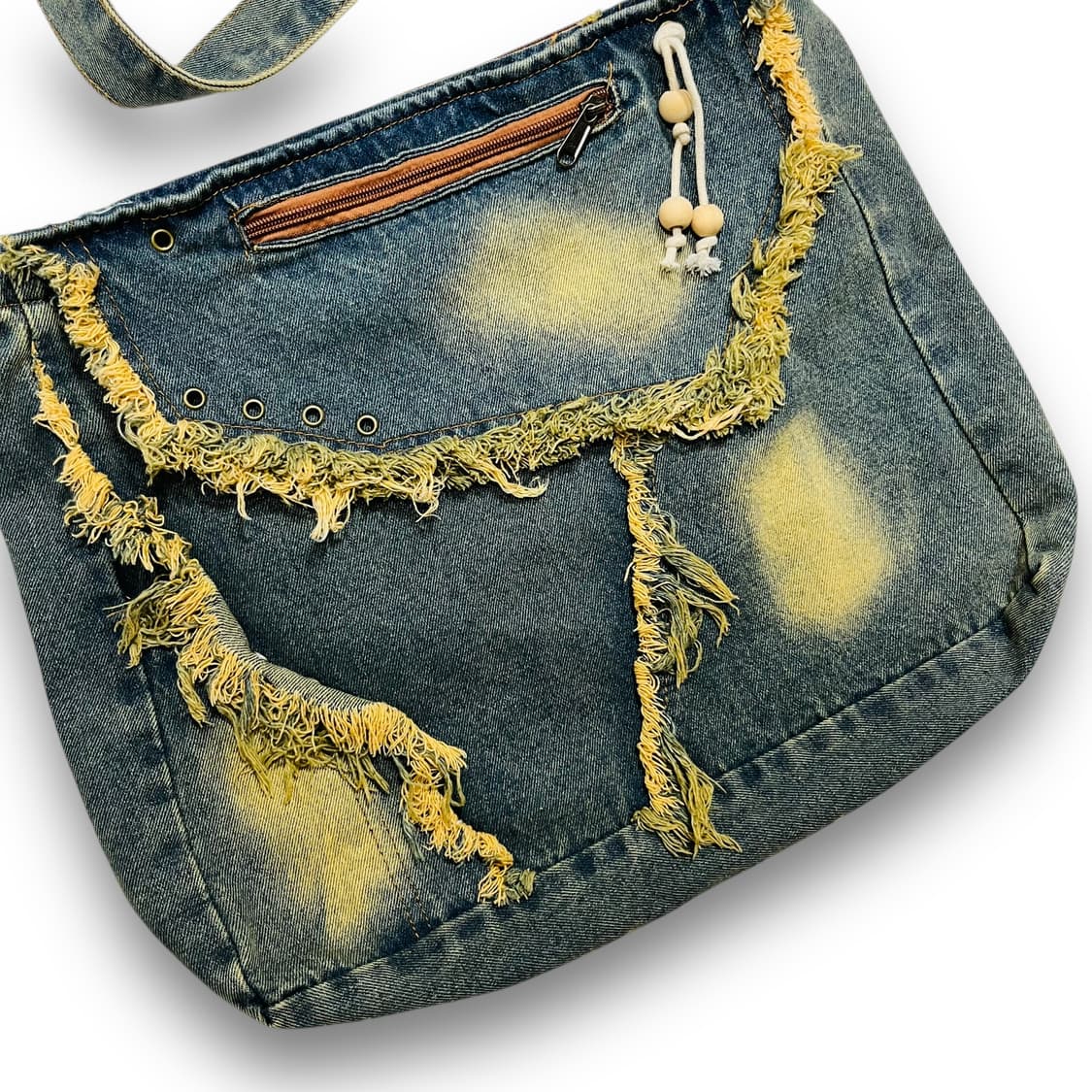 Western custom vintage denim cross bag 상품이미지3