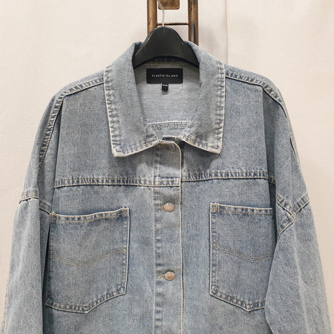 플라스틱아일랜드 박시 데님 자켓 F 상품이미지3