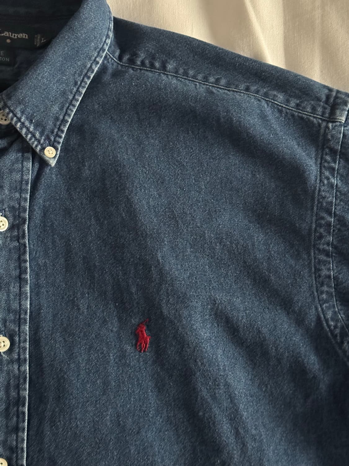 [L] 폴로 랄프로렌 블레어핏 데님 셔츠 상품이미지4