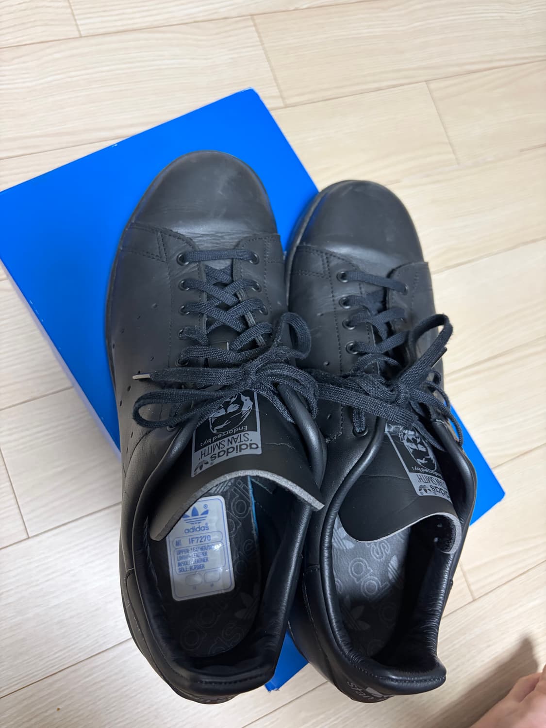 스탠스미스 80S 올블랙 남성 스니커즈 상품이미지2