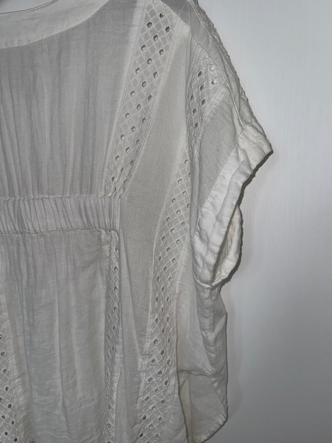 Cotton Eyelet Dolman Blouse 상품이미지4