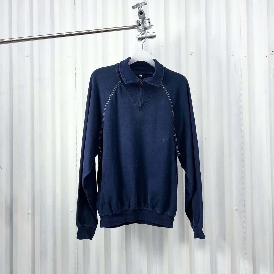 80s) Hermes half zip sweatshirt 상품이미지2