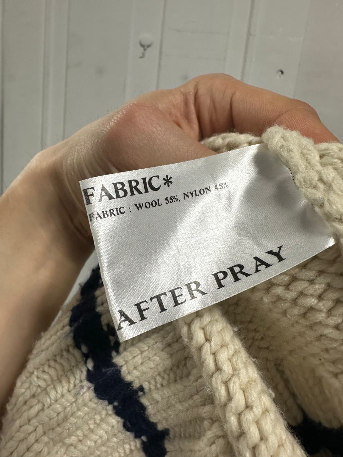 애프터프레이 코위찬 니트 후드집업 상품이미지4