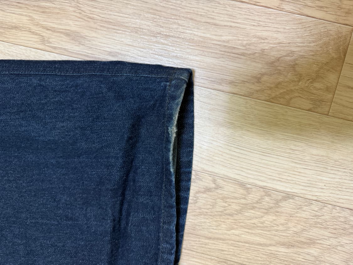 해칭룸 와이드 커브진 워시드 인디고 상품이미지6