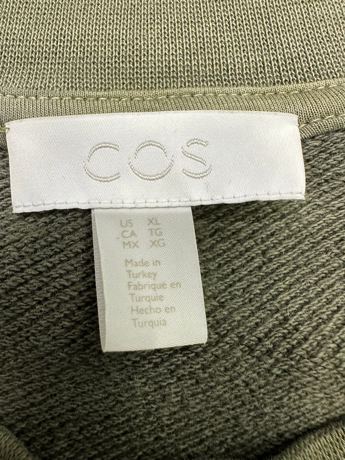 COS 코스 워싱 맨투맨 티셔츠 XL 상품이미지2