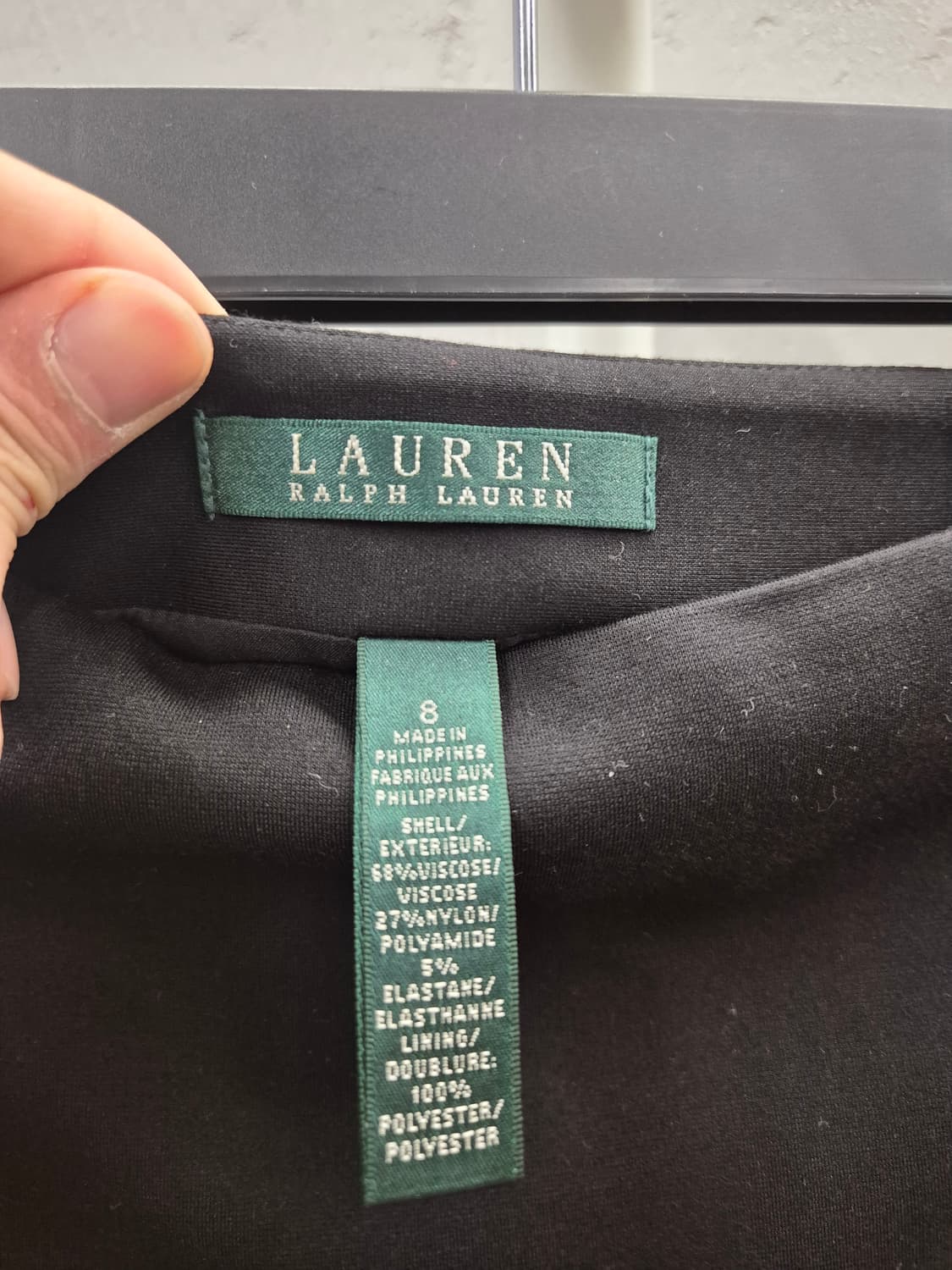 랄프로렌 블랙 플레어 스커트 사이즈 8 상품이미지5