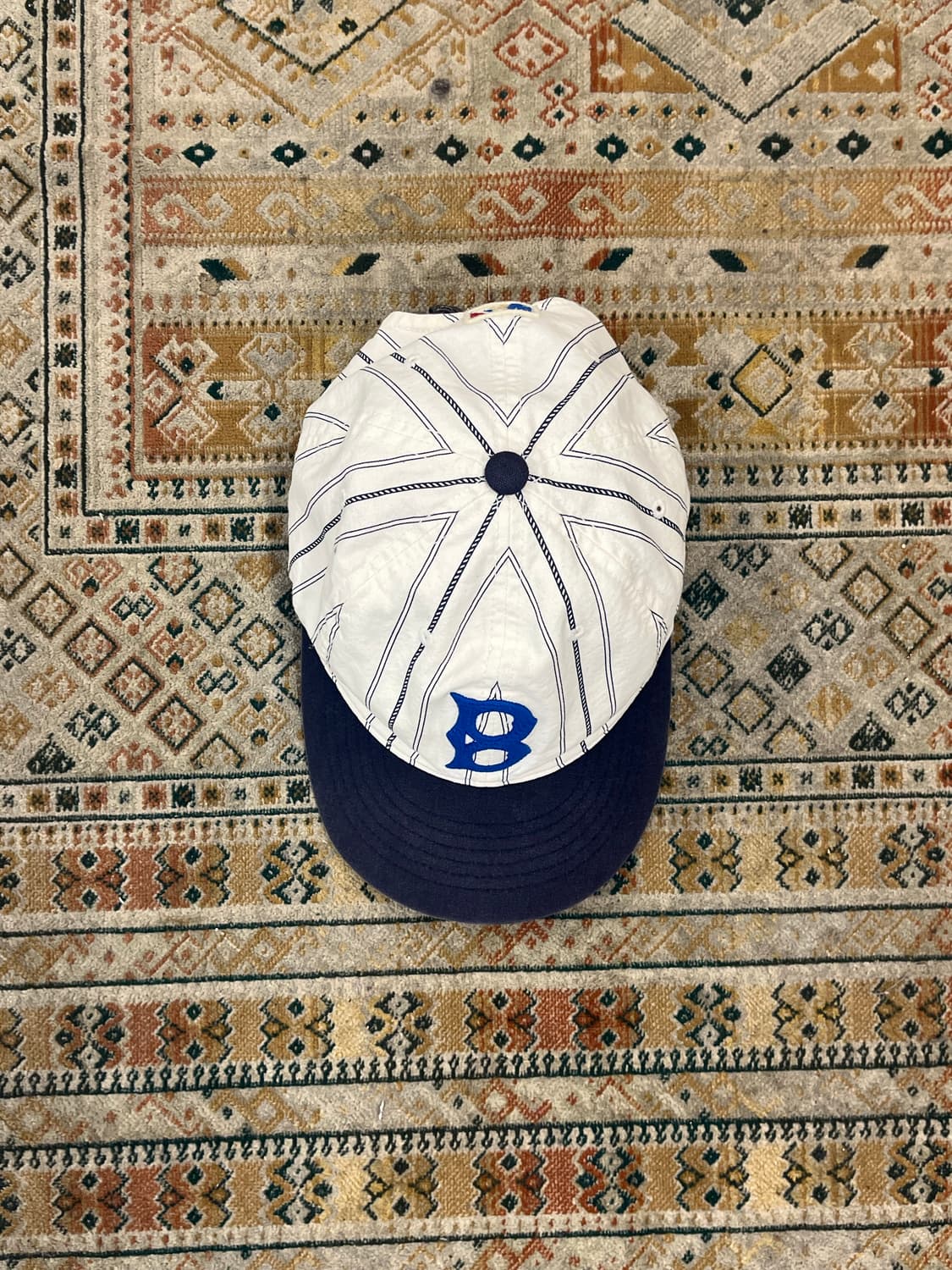 MLB 스트라이프 볼캡 네이비 #csz3774 상품이미지3