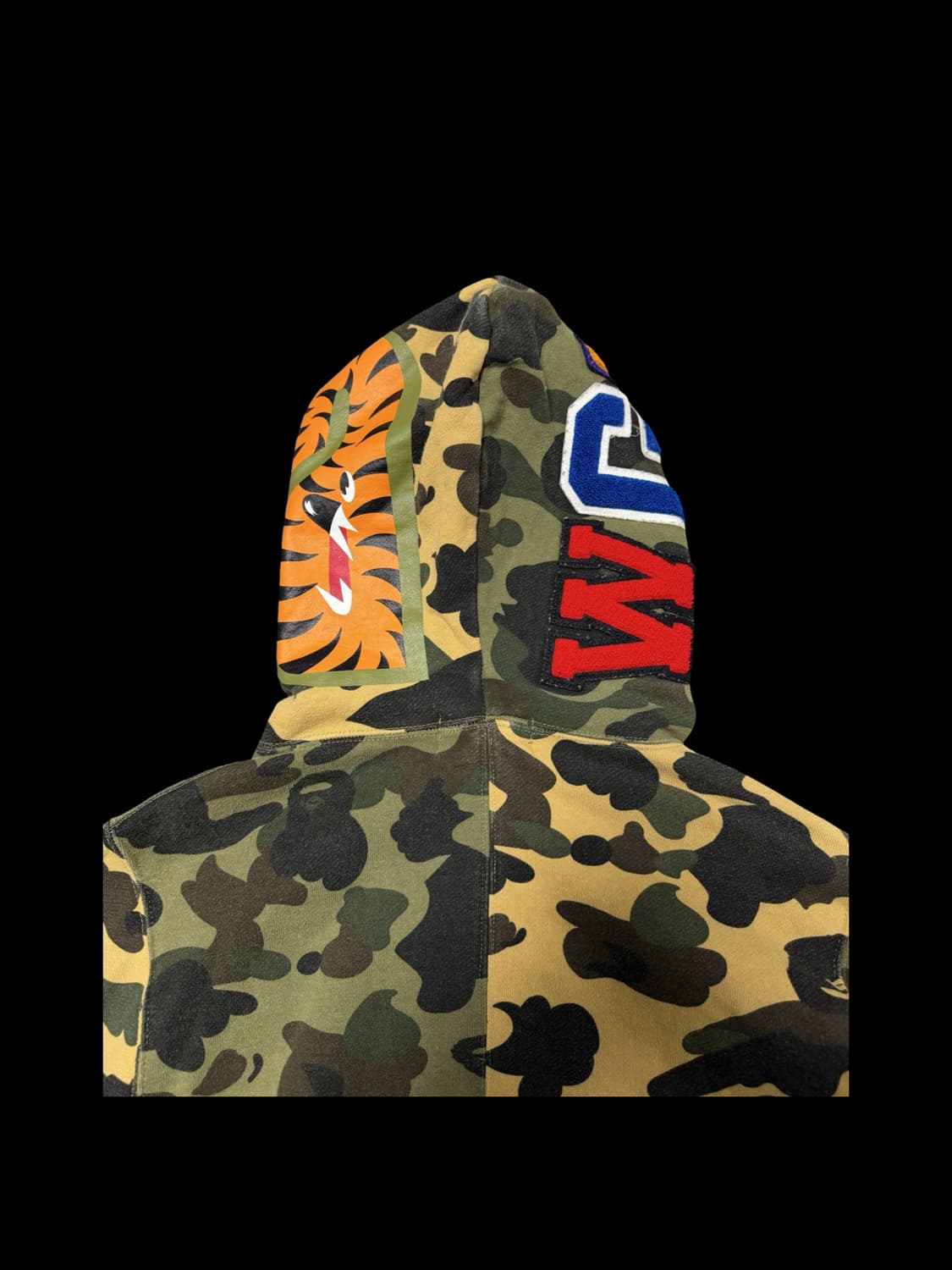 베이프 녹황계 샤크 후드 집업 상품이미지4