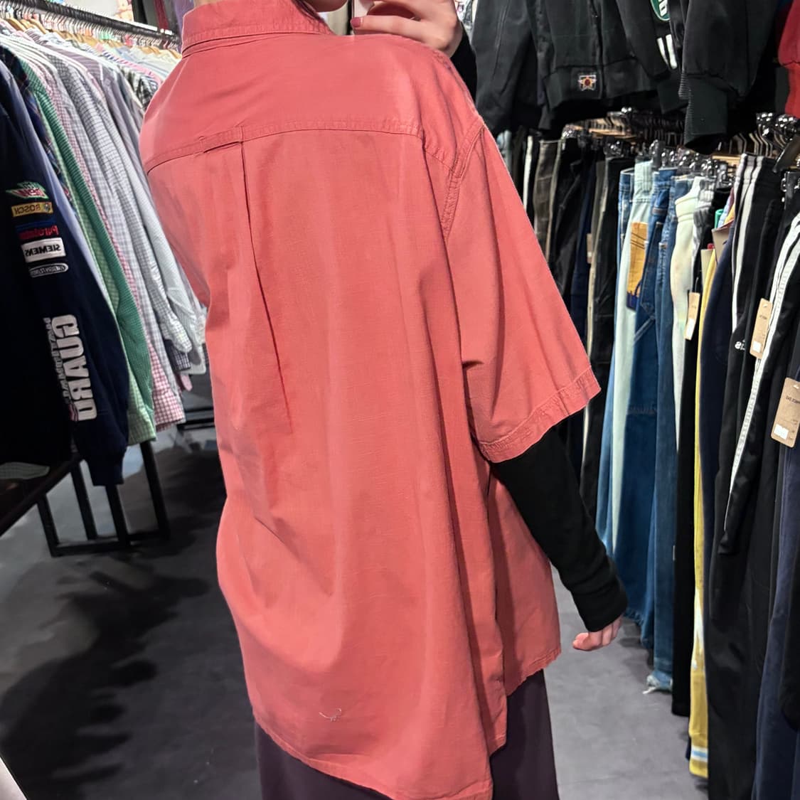 [IM] Carhartt 칼하트 반팔 셔츠 코랄 핑크 상품이미지6