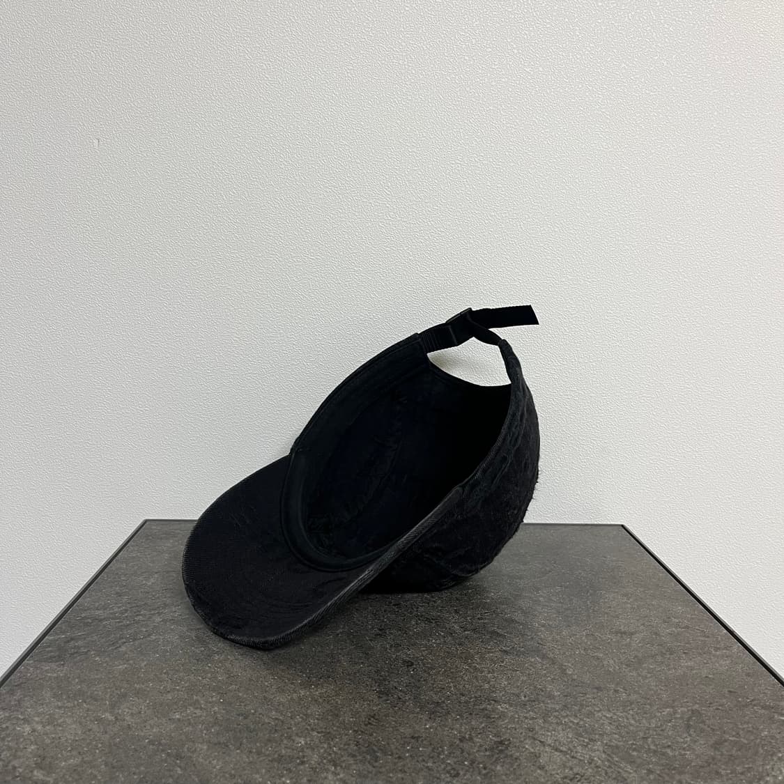 슈프림 프레이드 워시드 데님 블랙 박스로고 캠프캡 모자 상품이미지6