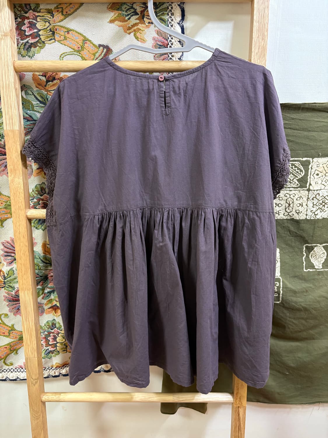 히피 모리 퍼플 레이스 반팔  상품이미지4