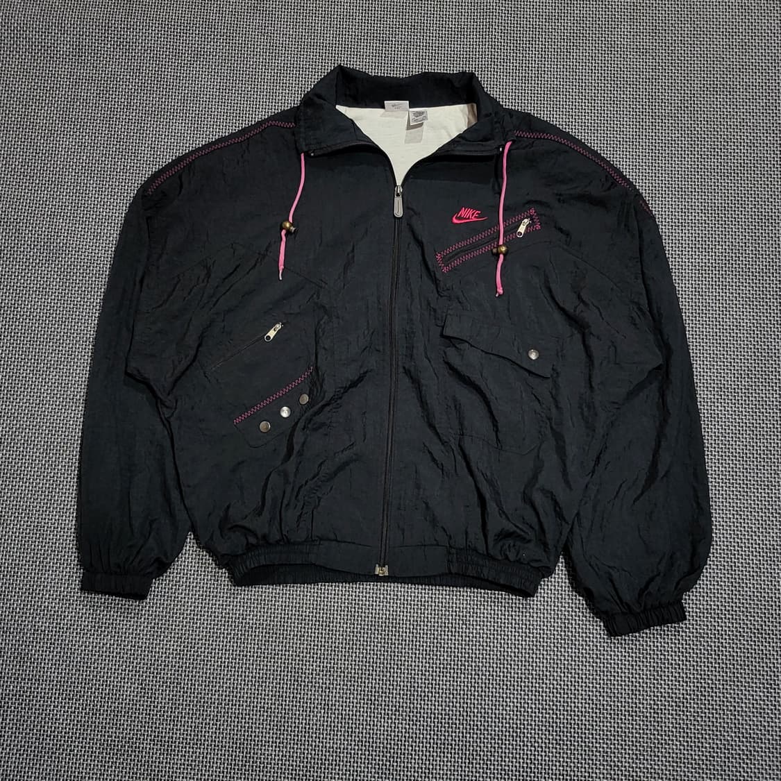 나이키 90s 올드스쿨 바람막이 자켓 블랙 (L) 상품이미지1