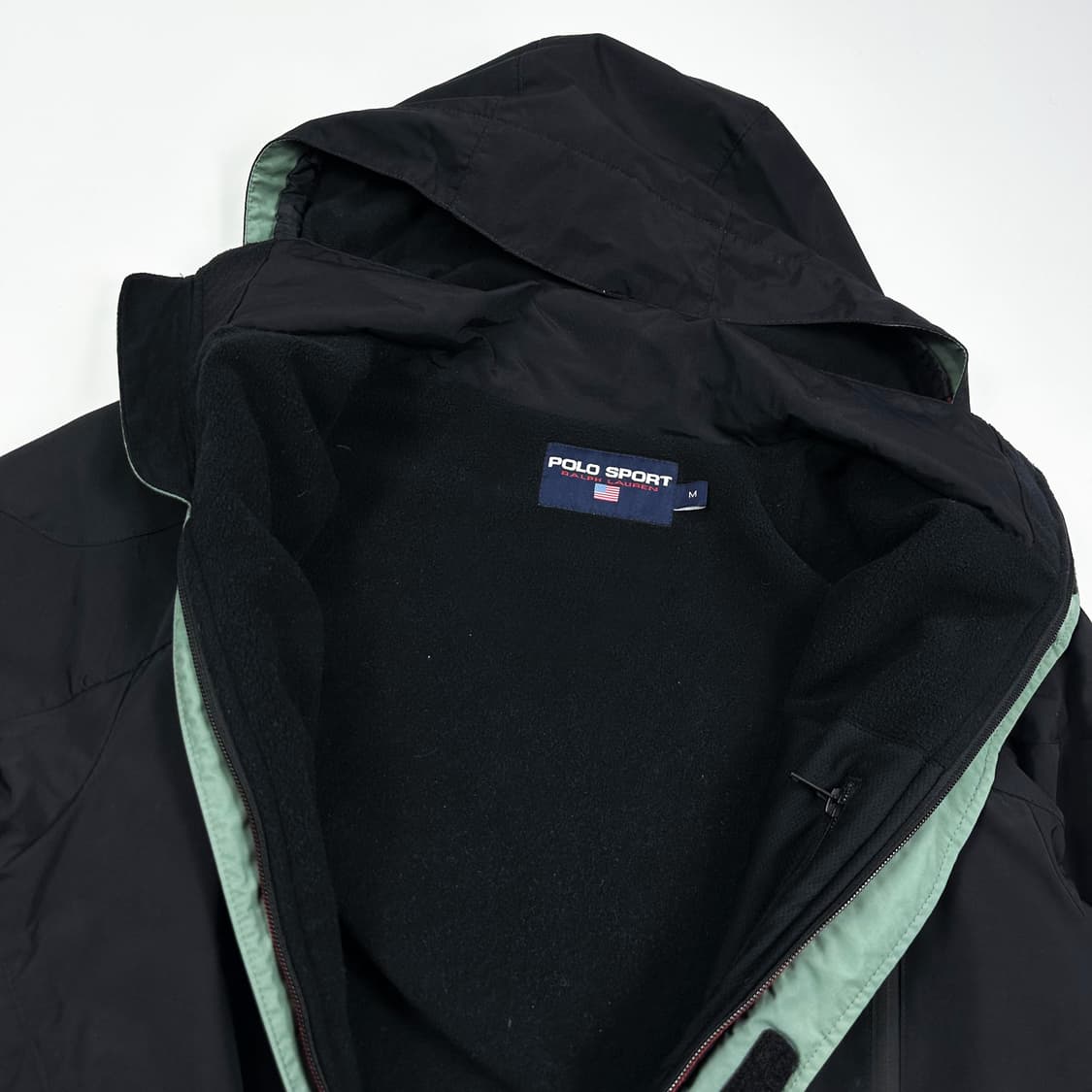 폴로 스포츠 블랙 후디 바람막이 자켓 (M) 상품이미지4