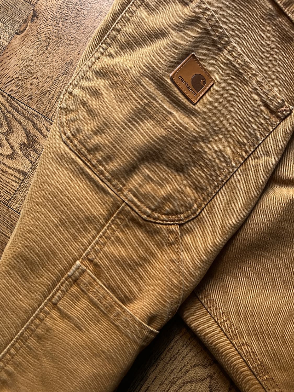 [31]칼하트 USA 빈티지 워싱 브라운 싱글니 카펜터 워크 팬츠 상품이미지7