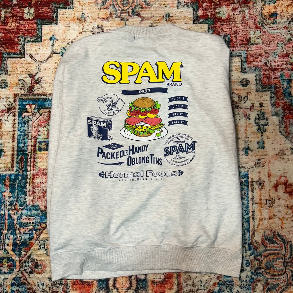 [XL] 빈티지 스팸 자수로고 스웻셔츠 상품이미지2