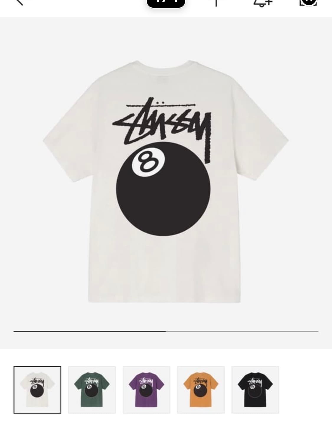 Stussy 8ball pigment t-shirt 스투시 반팔 상품이미지4