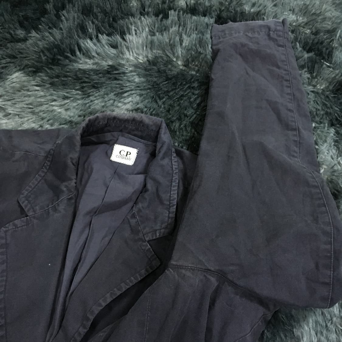 투티/ A9 c.p. company 90s 린넨 블레이저 네이비 빈티지 상품이미지9