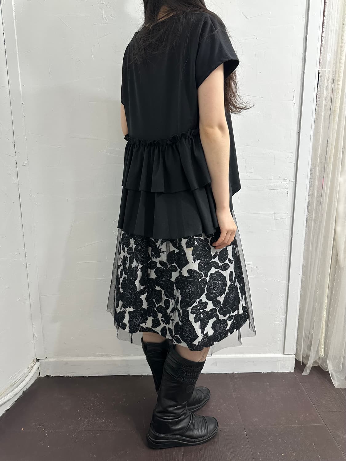 alma design back frill top  상품이미지5