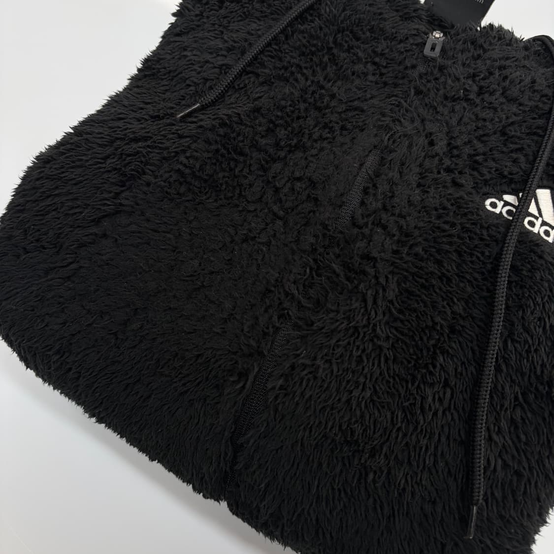 아디다스 후리스 후드집업 블랙 상품이미지6