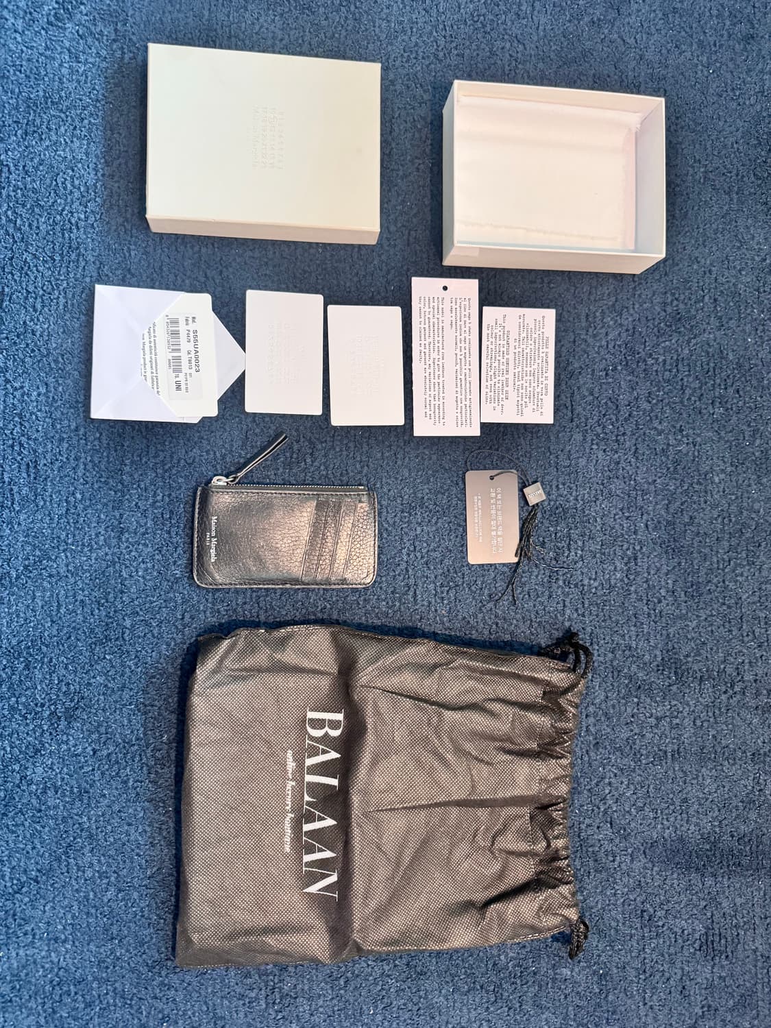 메종마르지엘라 스티치 레더 카드지갑 (사용감많음) 상품이미지1