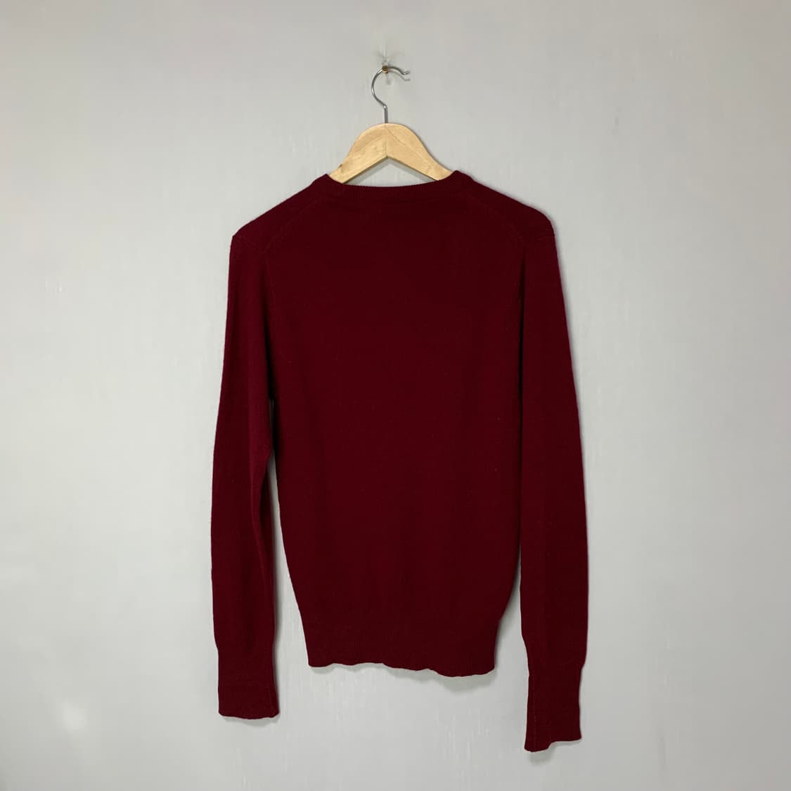 일본 빈티지 jpn 캐시미어 100% 와인 긴팔 니트 상품이미지5